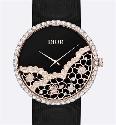 La D de Dior Archi Dior Ø 38 mm, Pink Gold, Onyx and 